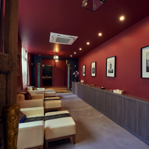 Salle d'attente salon thai harmonie spa